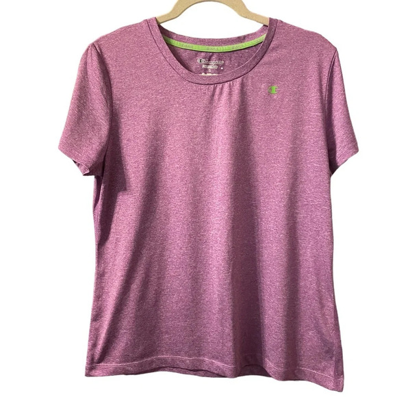 CHAMPION PURPLE POWERTRAIN CREWNECK ACTIVE TEE - Picture 1 of 3